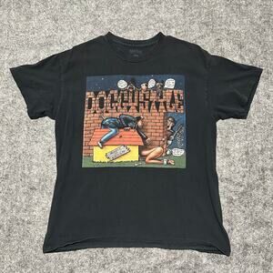 Snoop Dogg Doggystyle Graphic T-Shirt Black Tee Size Large